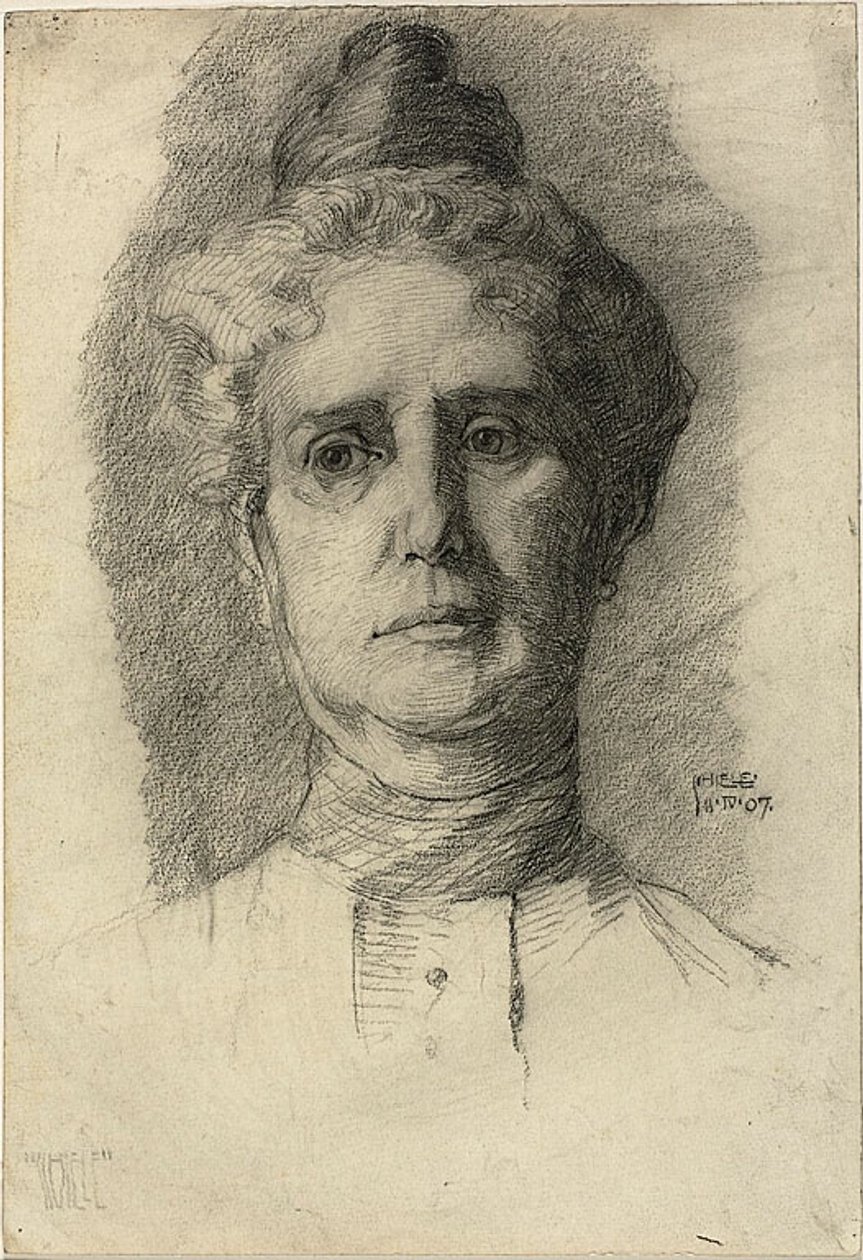 De moeder van de kunstenaar door Egon Schiele