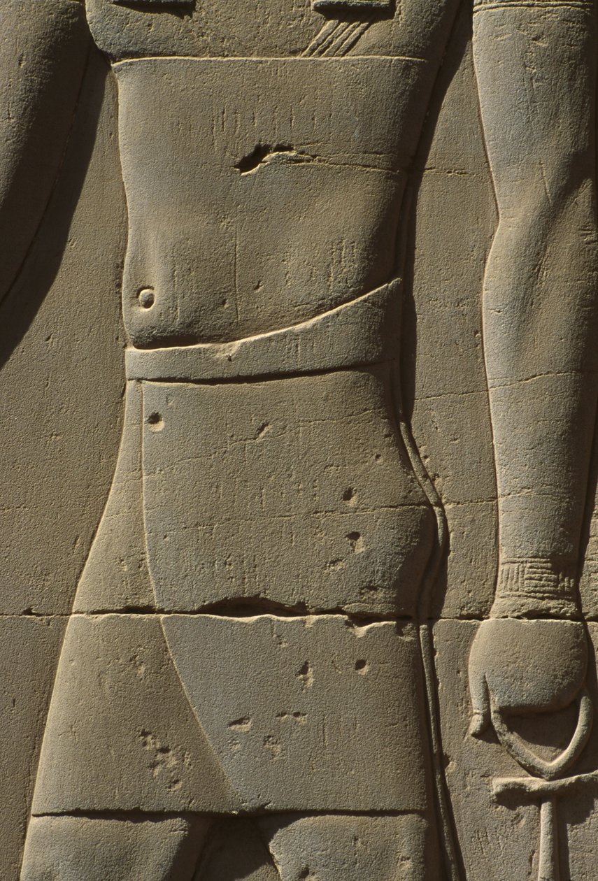 Detail van een reliëf door Egyptian