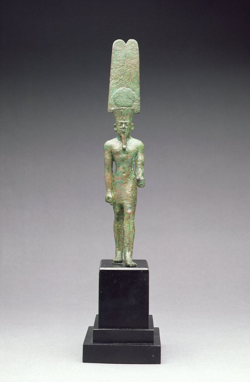 Beeld van de god Amon-Re, waarschijnlijk Late Periode (716-332 v.Chr.) door Egyptian