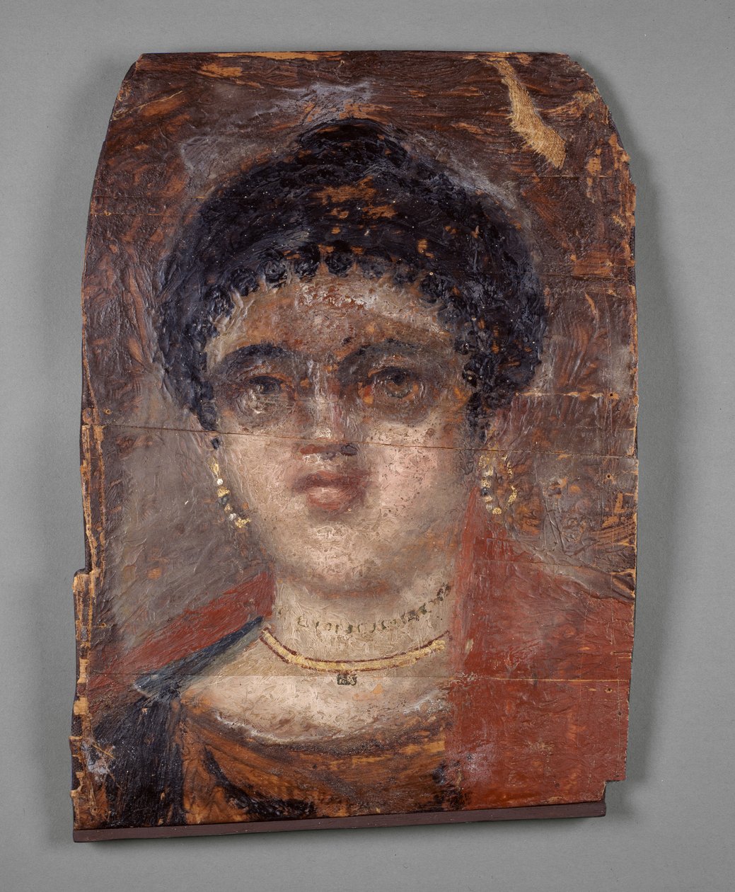 Mummieportret van een vrouw door Egyptian