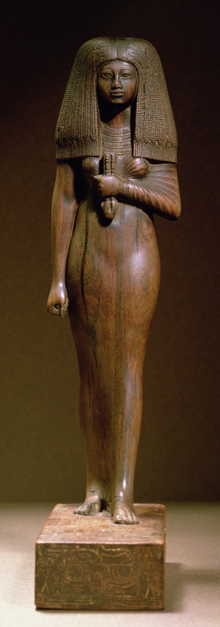 Beeldje van Tuya, hoofd van de harem van Min, Nieuwe Rijk door Egyptian 18th Dynasty
