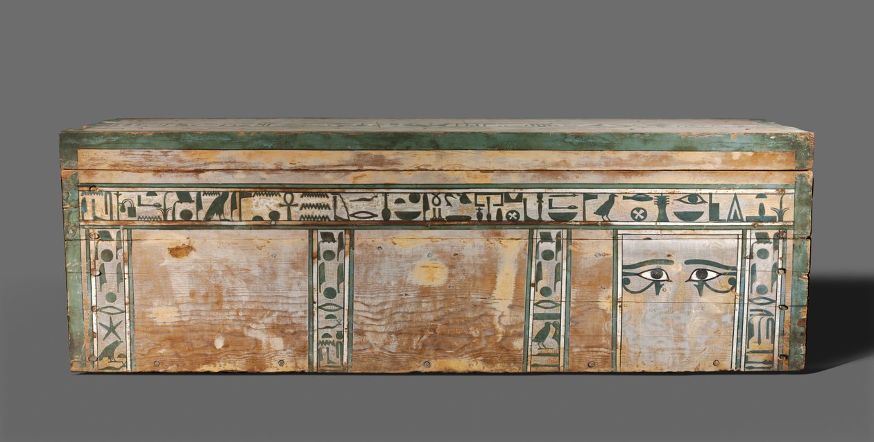 Doodskist van Senbi, Middenrijk, ca. 1918-1859 v.Chr. door Egyptian 12th Dynasty