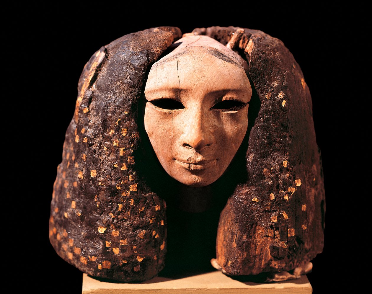Portret van een prinses, uit Lisht, Middenrijk, Dynastie XII (hout) door Egyptian 12th Dynasty