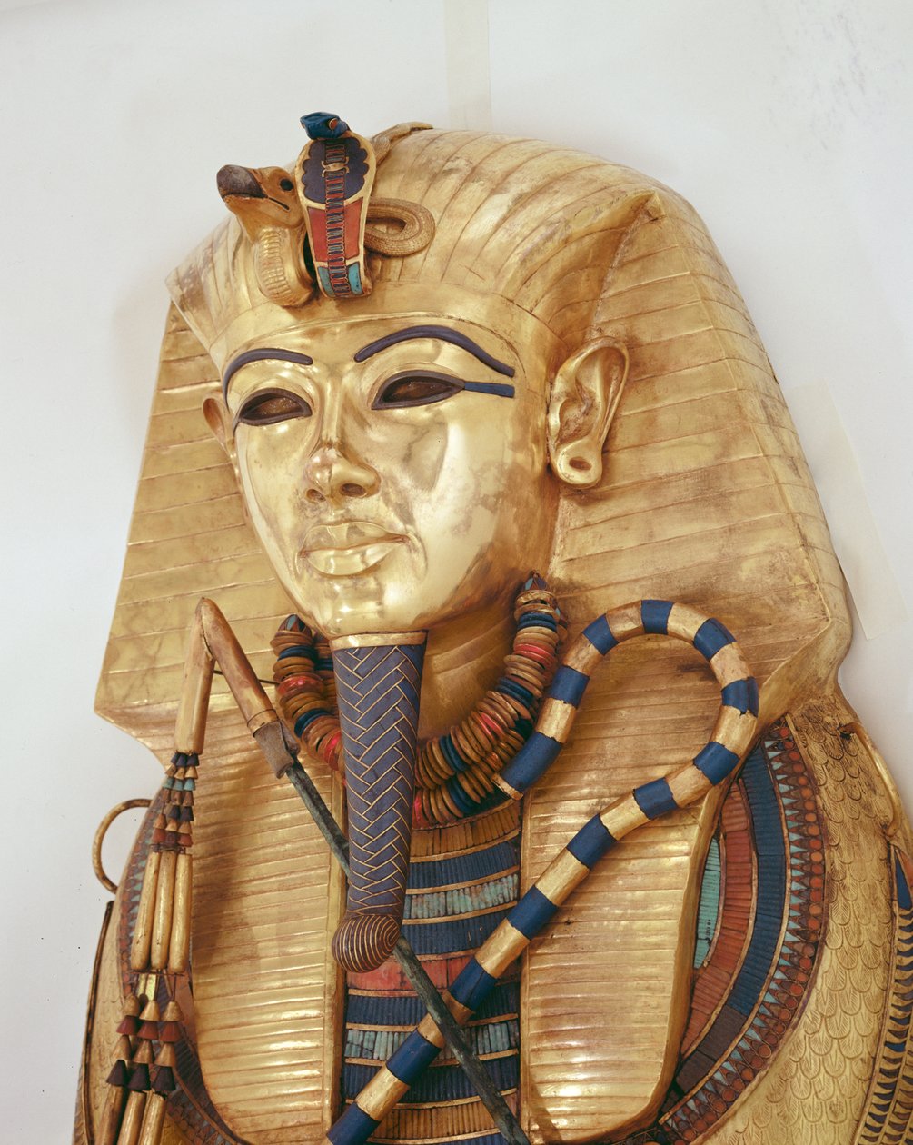 Binnenste kist van de koning, Graf van Toetanchamon (c.1370-1352 v.Chr.) Nieuwe Koninkrijk door Egyptian 18th Dynasty