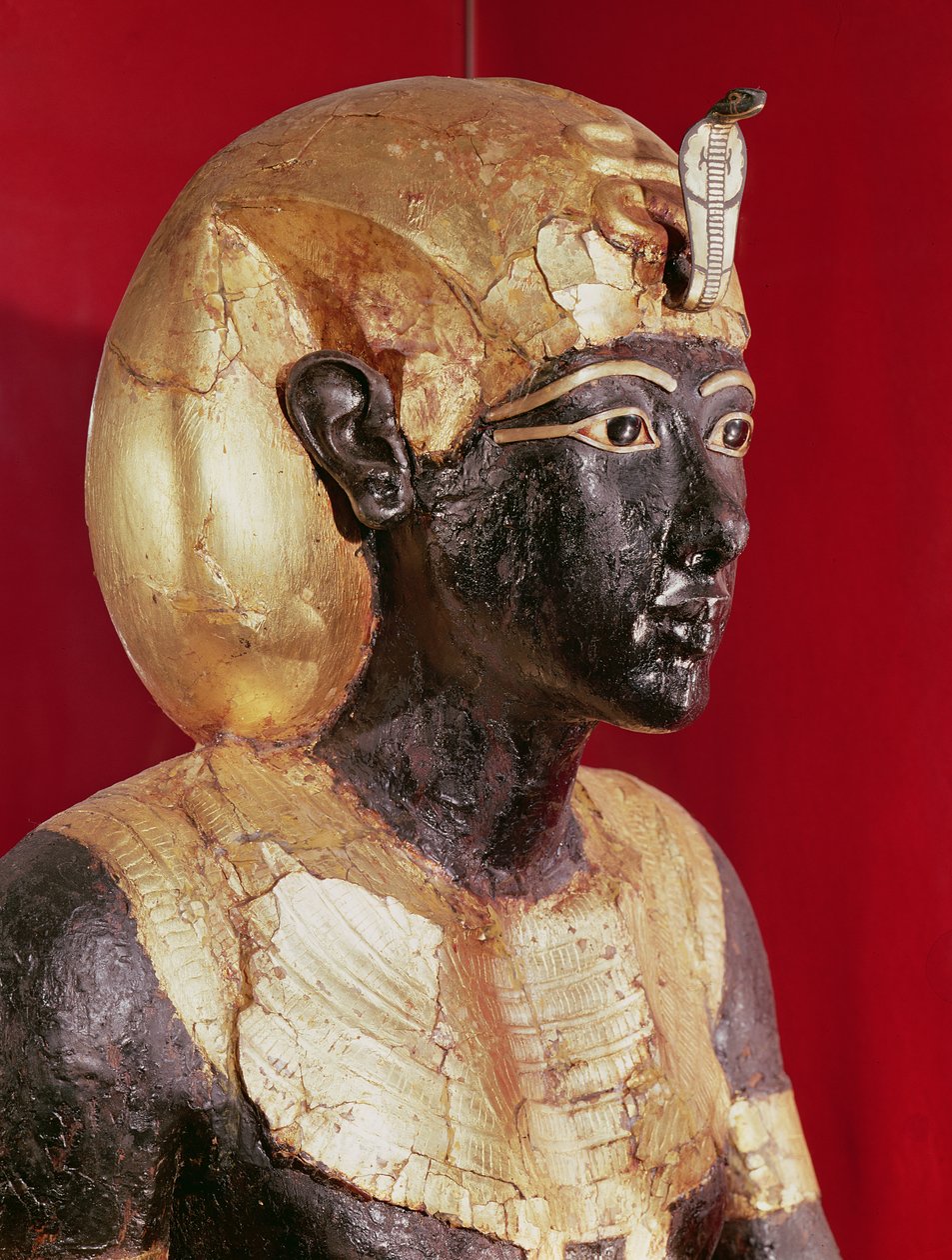 Levensgrote standbeeld van Toetanchamon, uit het graf van Toetanchamon door Egyptian 18th Dynasty