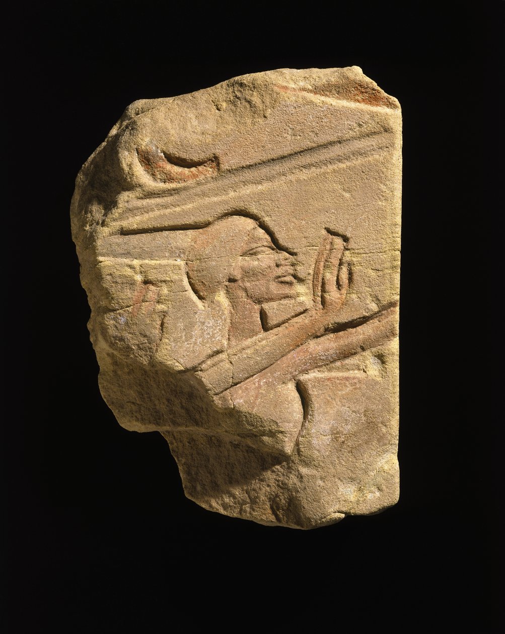 Nubische in een gebaar van aanbidding, uit Karnak, Egypte door Egyptian 18th Dynasty