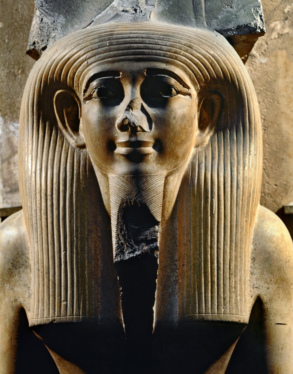 Farao Amenophis II (kalksteen) door Egyptian 18th Dynasty