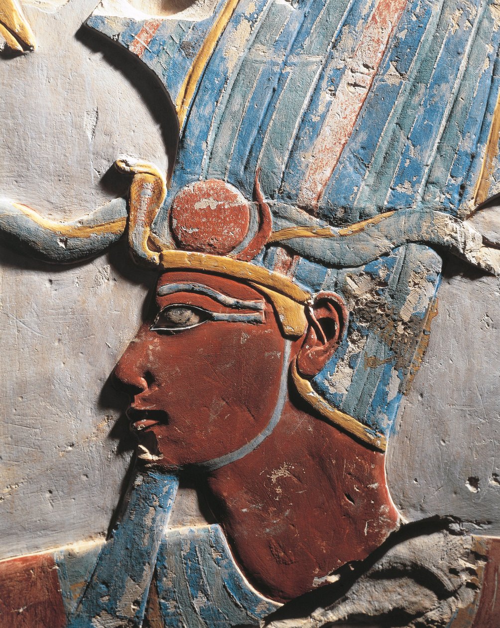 Reliëf met farao Thoetmosis III door Egyptian 18th Dynasty