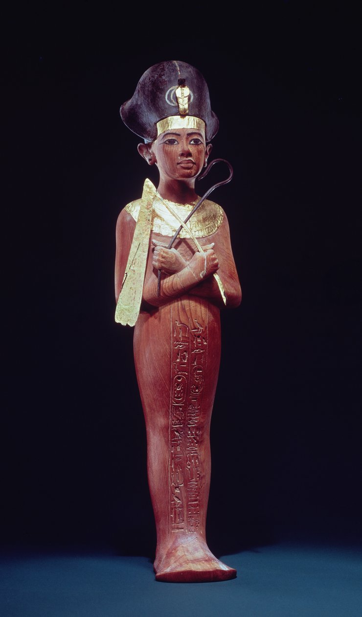 Shabti-figuur van de koning, uit het graf van Toetanchamon door Egyptian 18th Dynasty