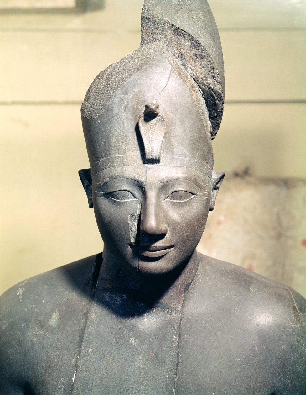 Standbeeld van Tuthmosis III (regeerde 1504-1450 v.Chr.), uit de Tempel van Amon, Karnak door Egyptian 18th Dynasty