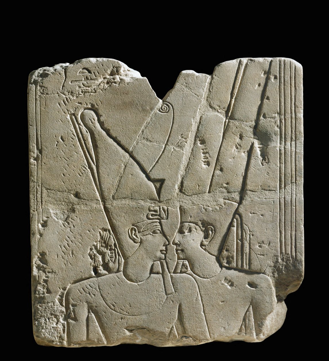 The God Amun-Ra (relief) door Egyptian 18th Dynasty