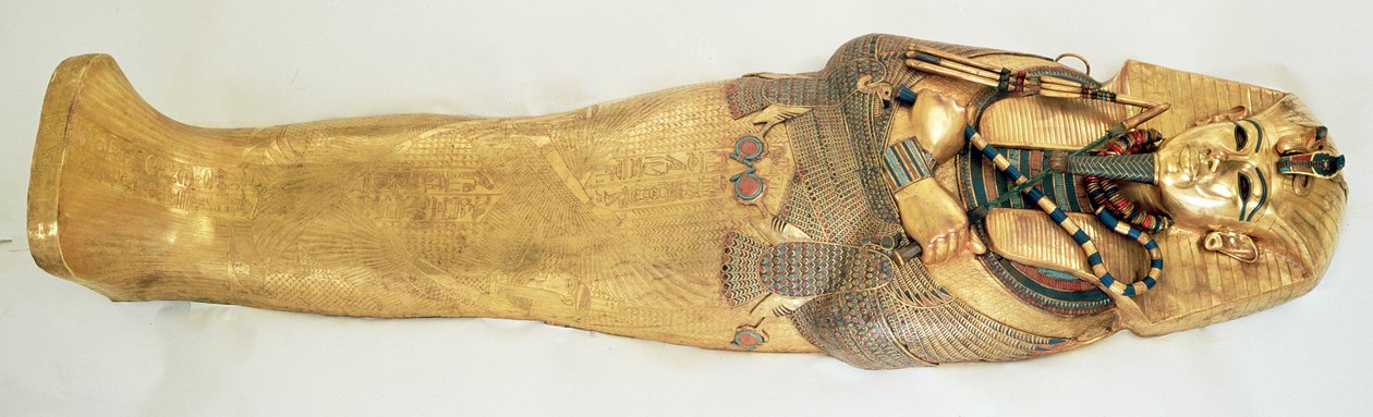 De binnenste kist van de koning, uit het graf van Toetanchamon door Egyptian 18th Dynasty