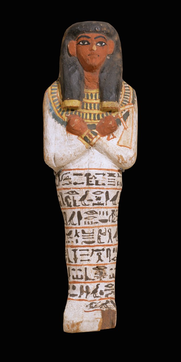 Ushebti figuur voor Hapyaa, einde 18e dynastie ... door Egyptian 18th Dynasty