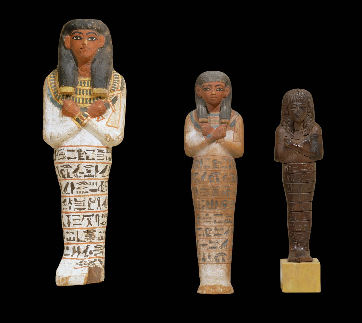 Ushebtis voor Hapyaa, Sennefer en Hesmeref ... door Egyptian 18th Dynasty