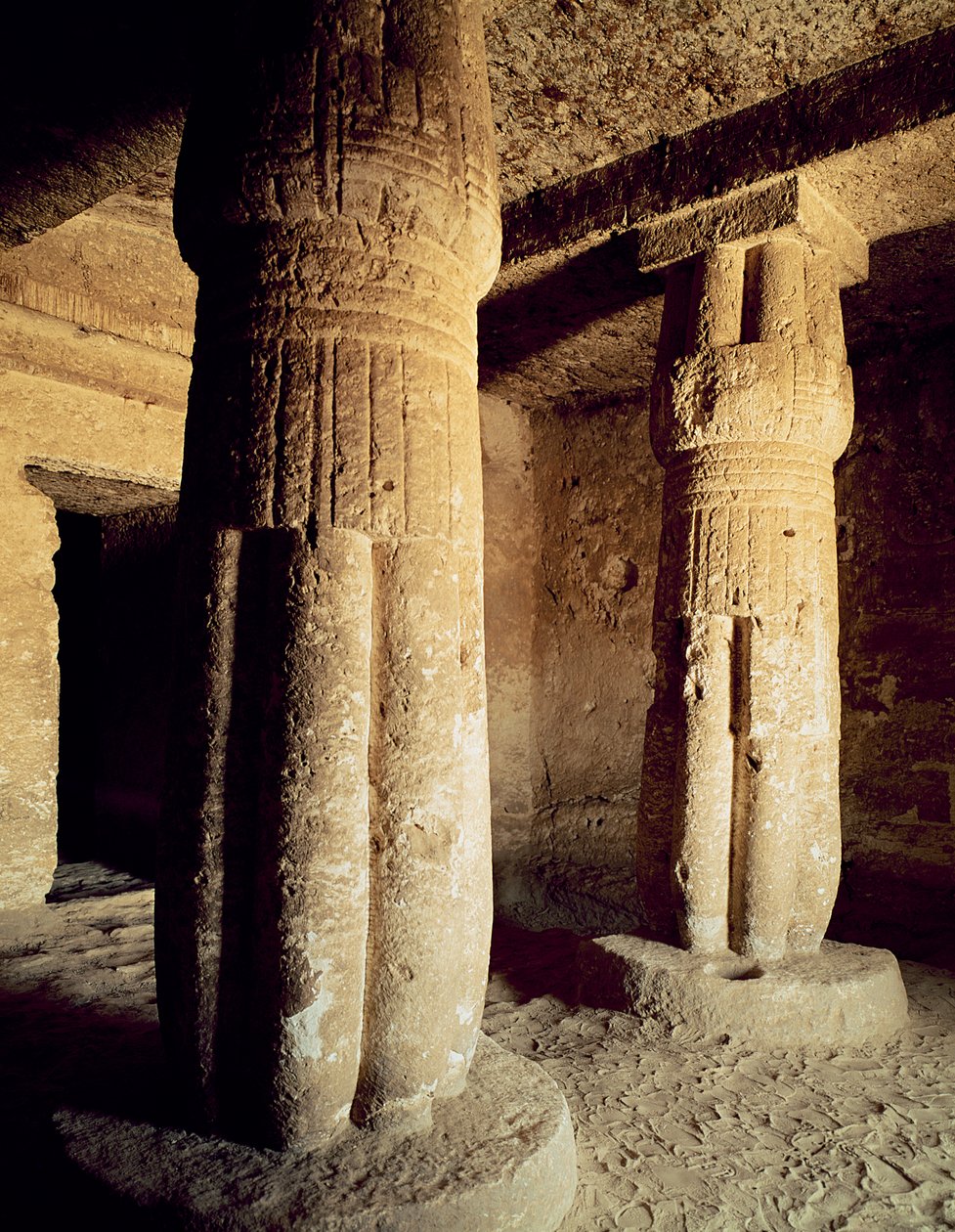 Uitzicht op de grafkapel van Meryre door Egyptian 18th Dynasty