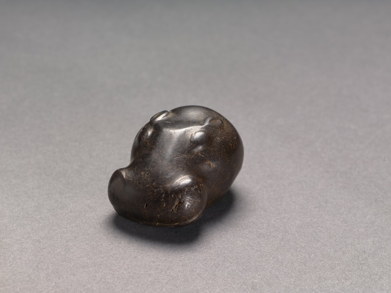 Gewicht in de vorm van een nijlpaardkop, ca. 1540-1296 v.Chr. door Egyptian 18th Dynasty