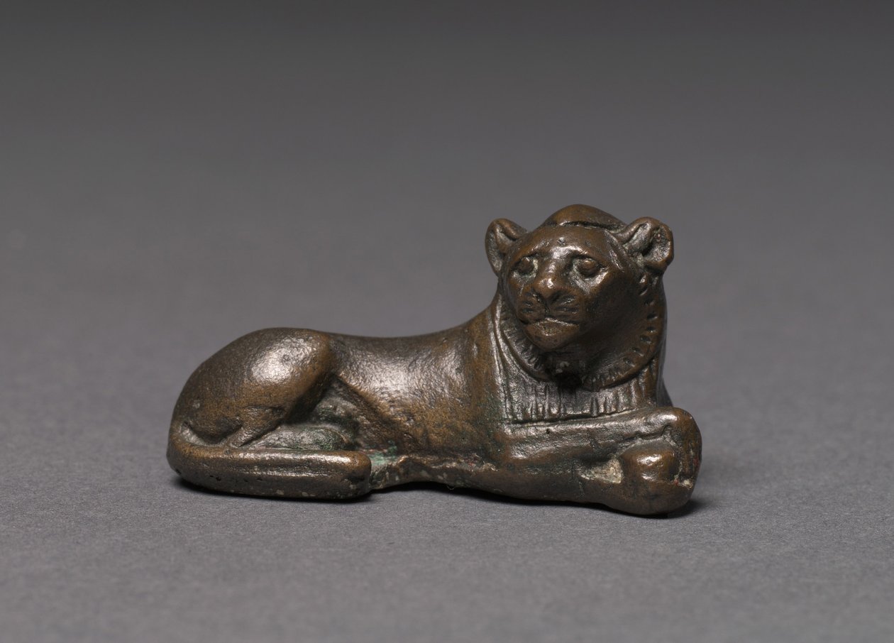 Gewicht in de vorm van een leeuw, ca. 1391-1353 v.Chr. door Egyptian 18th Dynasty