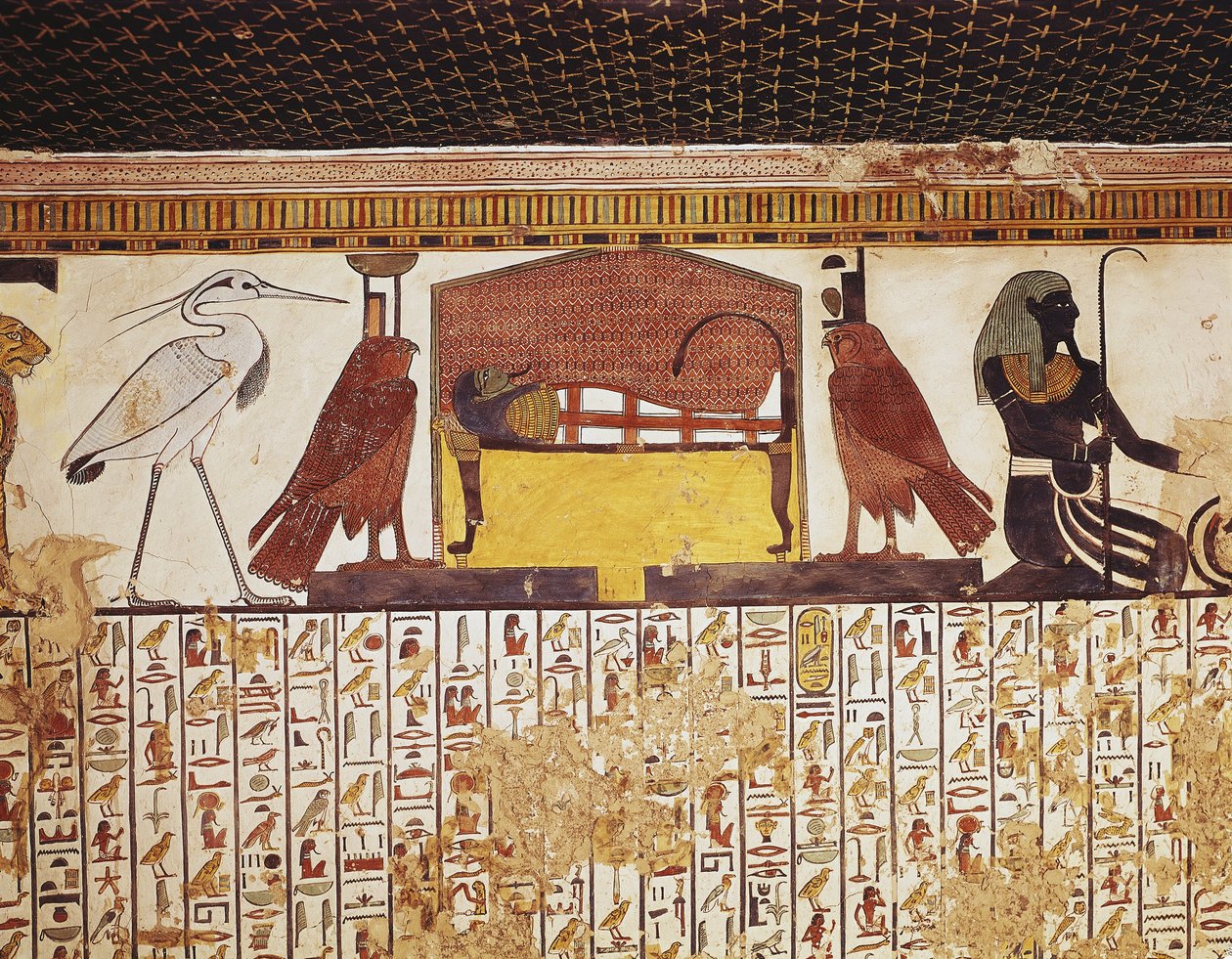 Egypte, Luxor, Oud Thebe, Vallei der Koninginnen, Graf van Nerfertari door Egyptian 19th Dynasty
