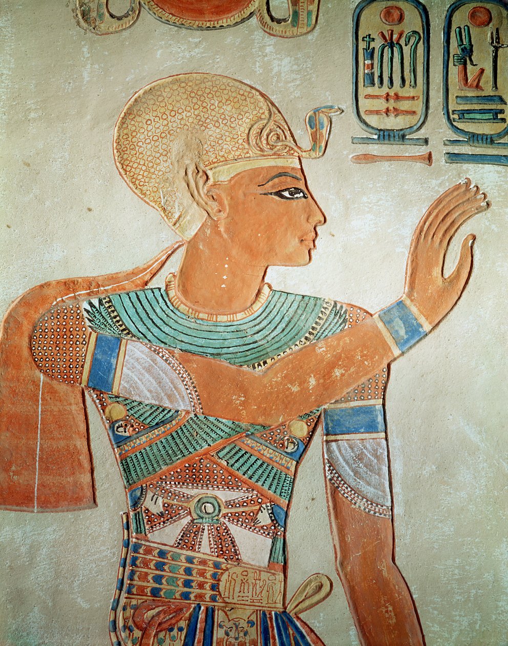 Portret van Ramses III, uit het graf van Amen-Her-Khepshef door Egyptian 19th Dynasty