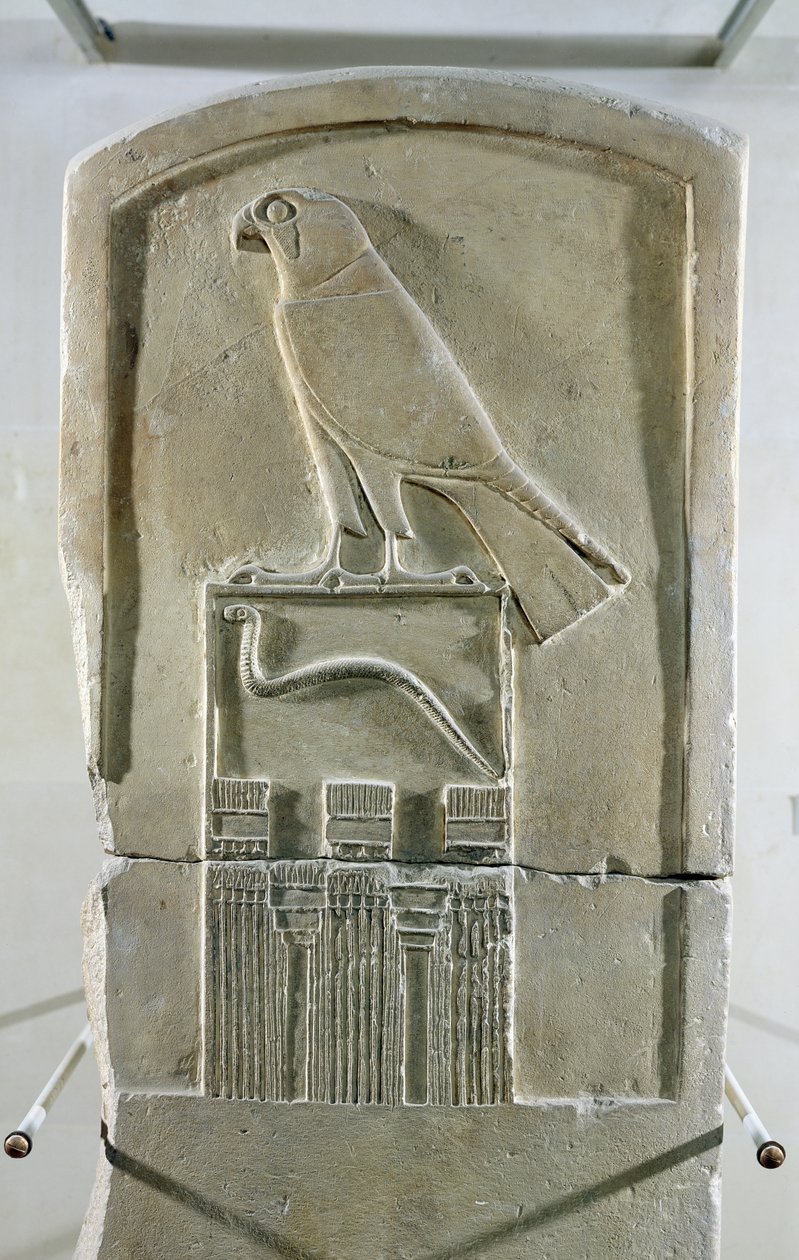 Stèle van de slangenkoning, ca. 3000 v.Chr. door Egyptian 1st Dynasty