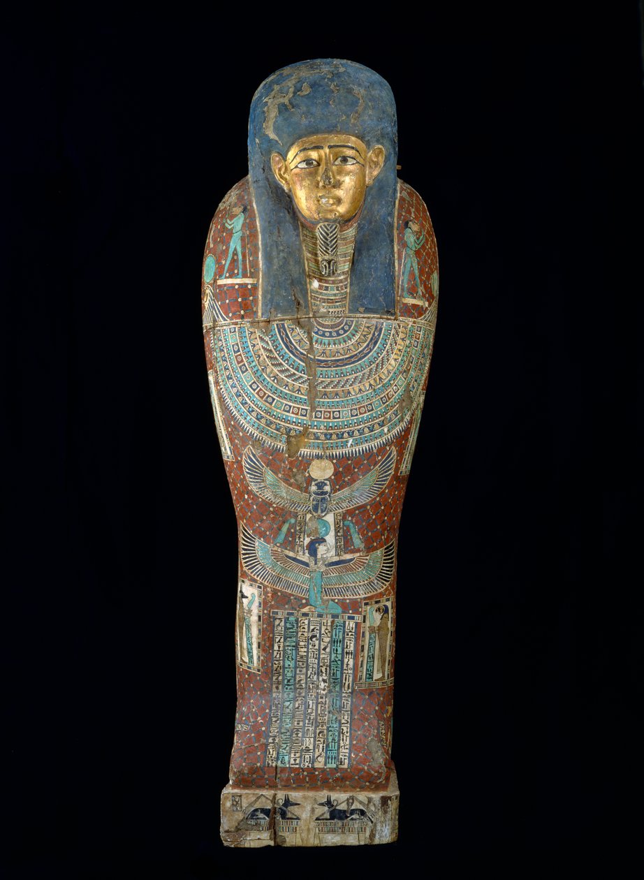 Kist van Pedi-Osiris, Ptolemeïsche periode (305-30 v.Chr.) door Egyptian 26th Dynasty