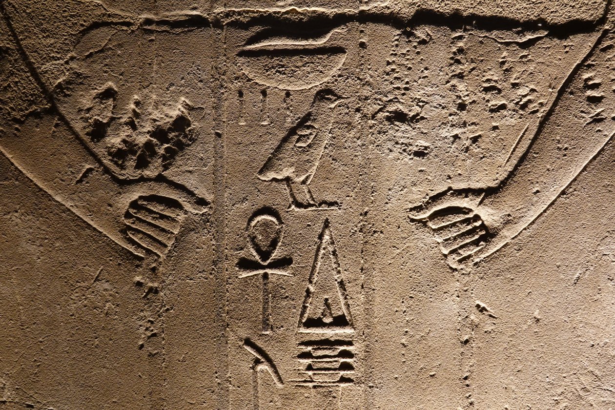 Hiërogliefen, Luxor Tempel (reliëf) door Egyptian Egyptian