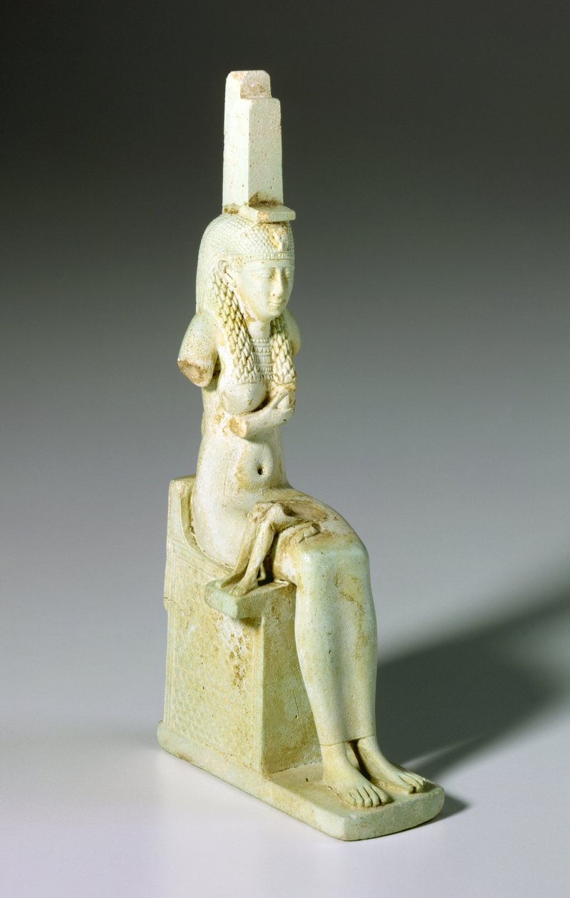 Amulet van Isis en Horus door Egyptian Ptolemaic Period