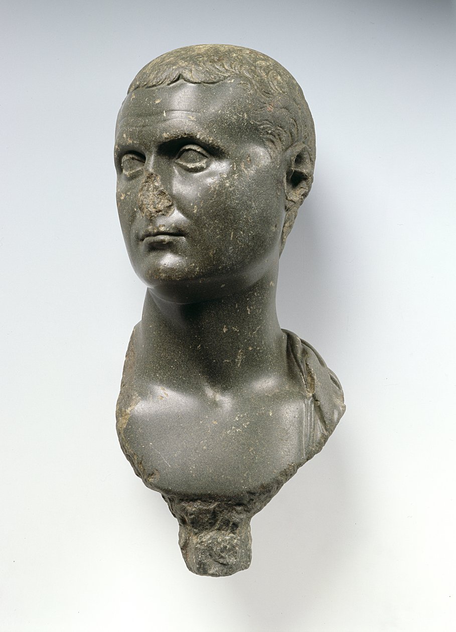 Buste van een Romeinse edelman, gezegd te zijn Marcus Antonius door Egyptian Ptolemaic Period