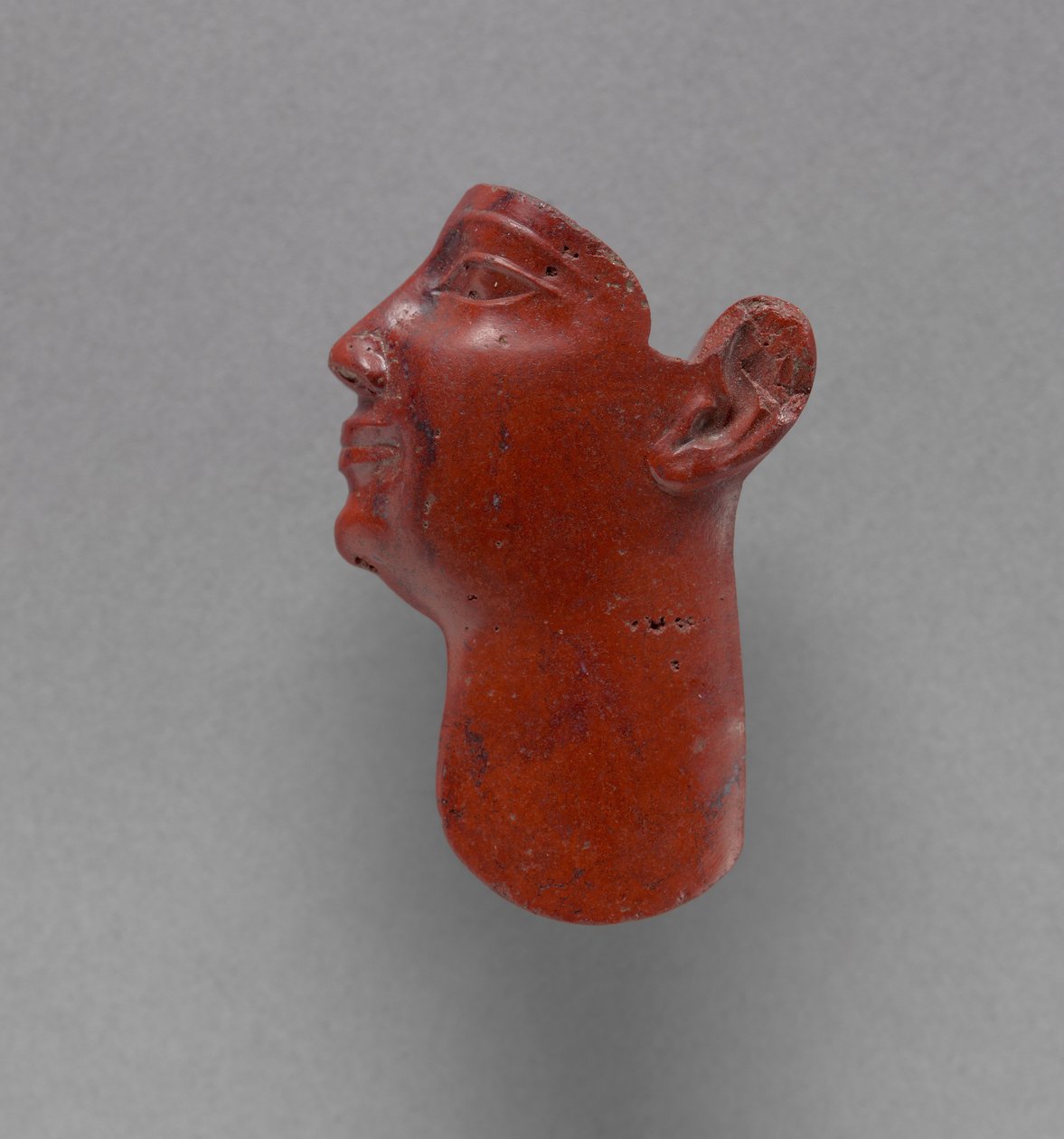 Inlegwerk: Hoofd van een Koning, 380-246 v.Chr. door Egyptian Ptolemaic Period