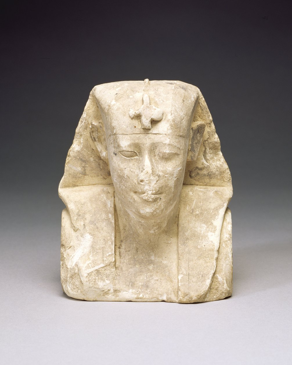Beeldhouwersmodel van een koning, mogelijk Ptolemaeus I of II door Egyptian Ptolemaic Period