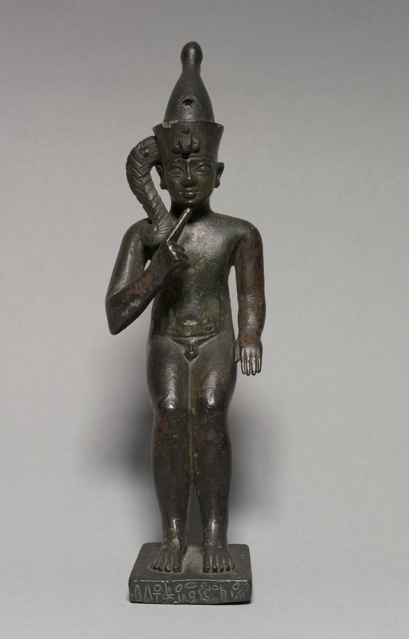 Beeldje van Harpocrates door Egyptian Ptolemaic Period