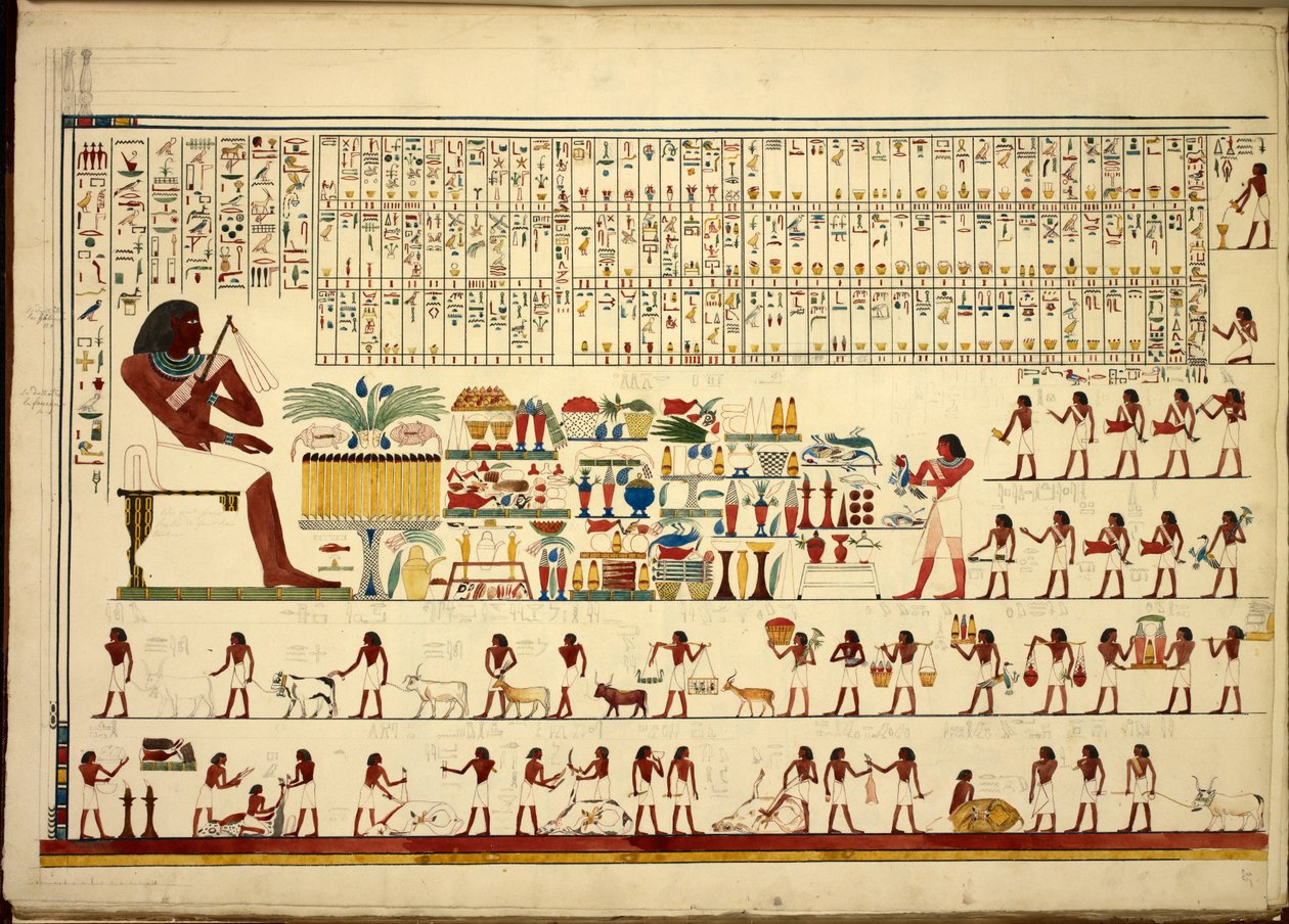 Egyptische hiërogliefen, uit 
