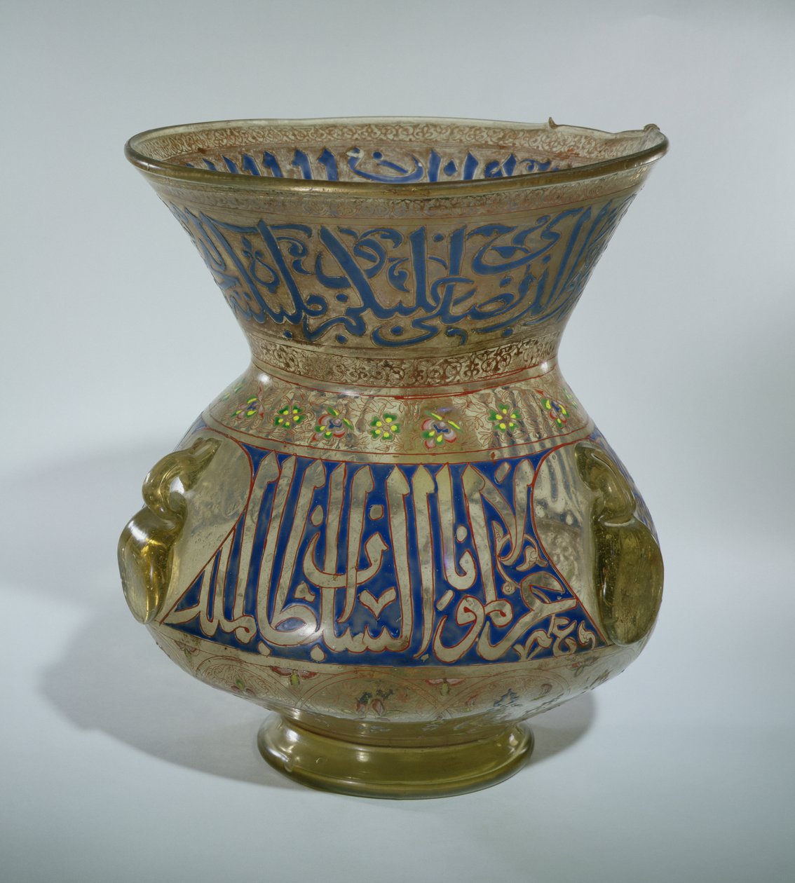 Moskee lamp in de naam van al Malik al Nasu Muhammad, ca. 1300-1340 door Egyptian School