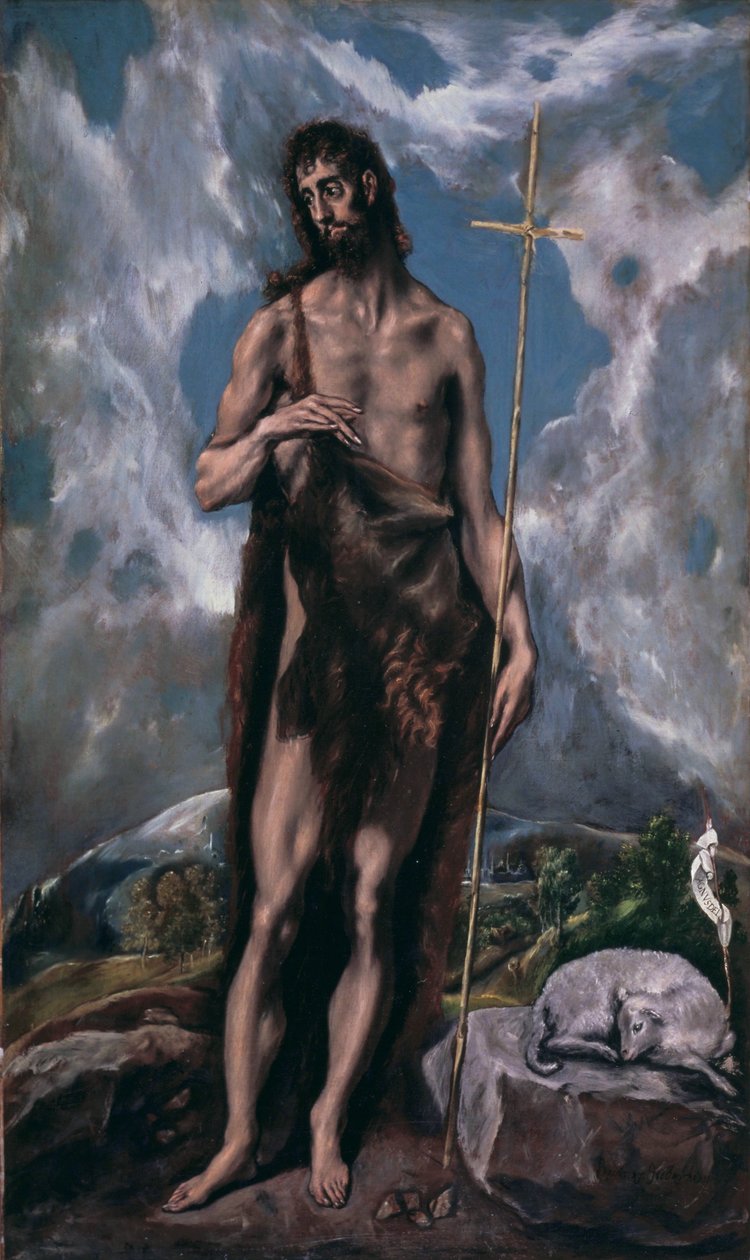 Sint Johannes de Doper door El Greco