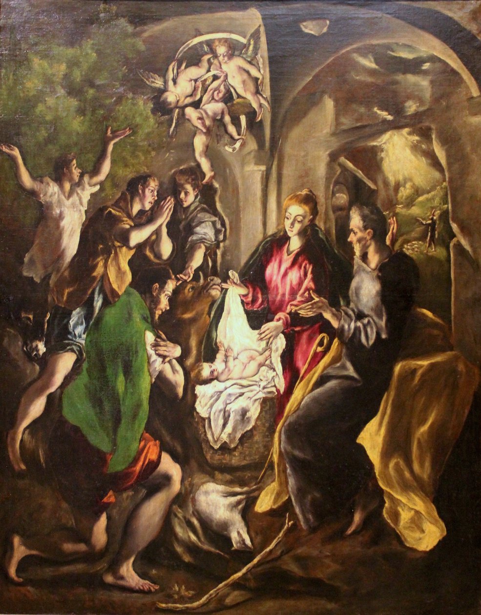 De aanbidding van de herders door El Greco