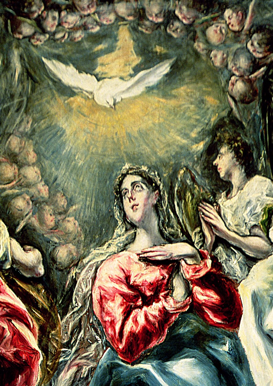 De Onbevlekte Ontvangenis, 1607-13 (detail) door El Greco