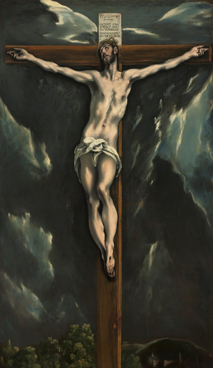 Christus aan het Kruis, c.1600-10 door El Greco