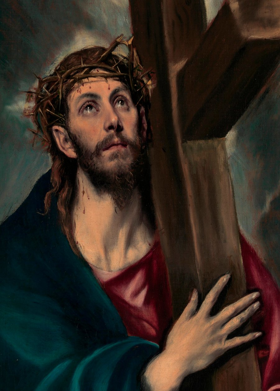 Christus draagt het kruis











 detail door El Greco