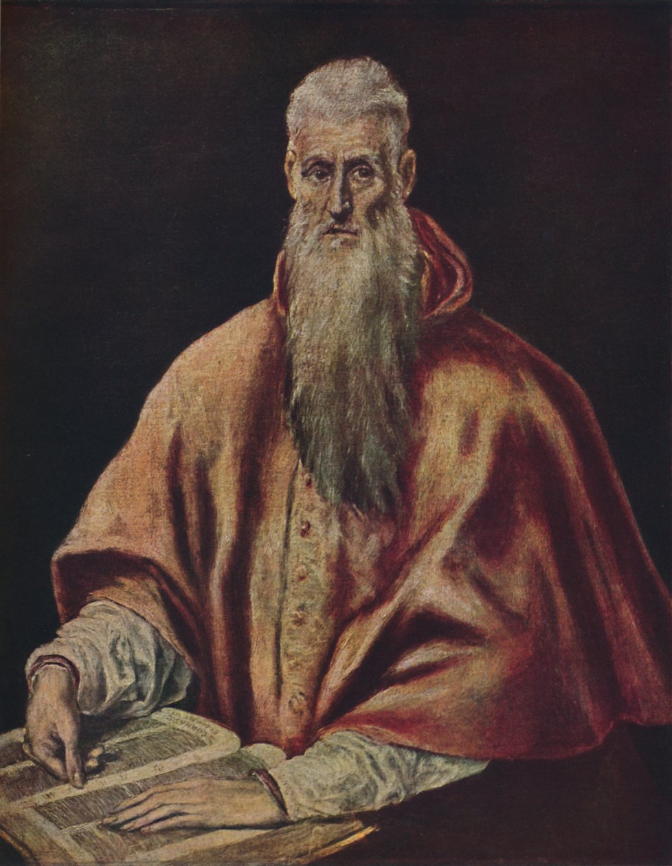 Der Heilige Hieronymus als Kardinal, ca. 1590-1600, 1938 door El Greco