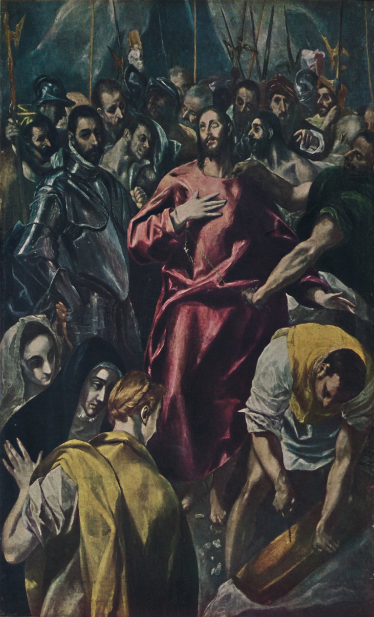 Espolio Entkleidung Christi., Ontkleding van Christus, c1577-1579 door El Greco