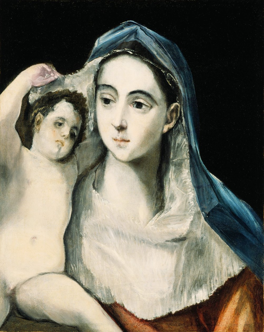 Madonna met kind door El Greco