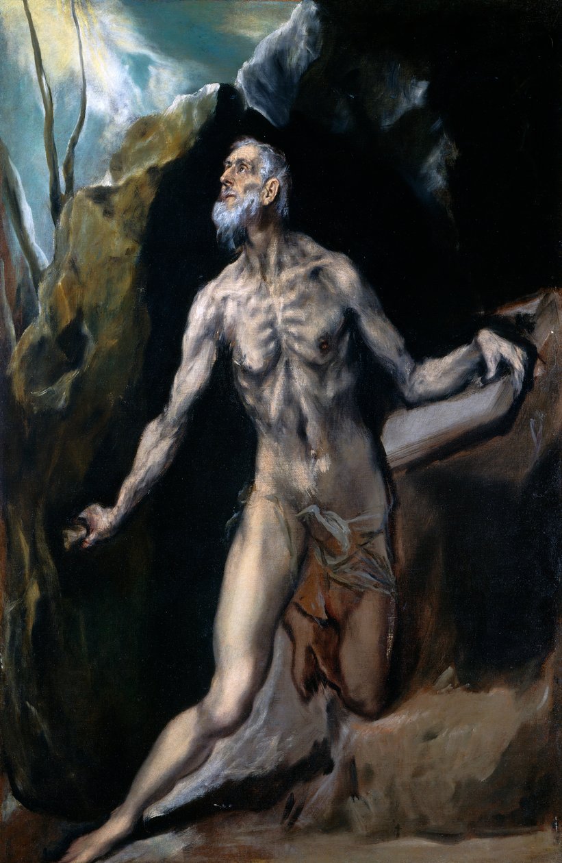 Heilige Jeroen door El Greco