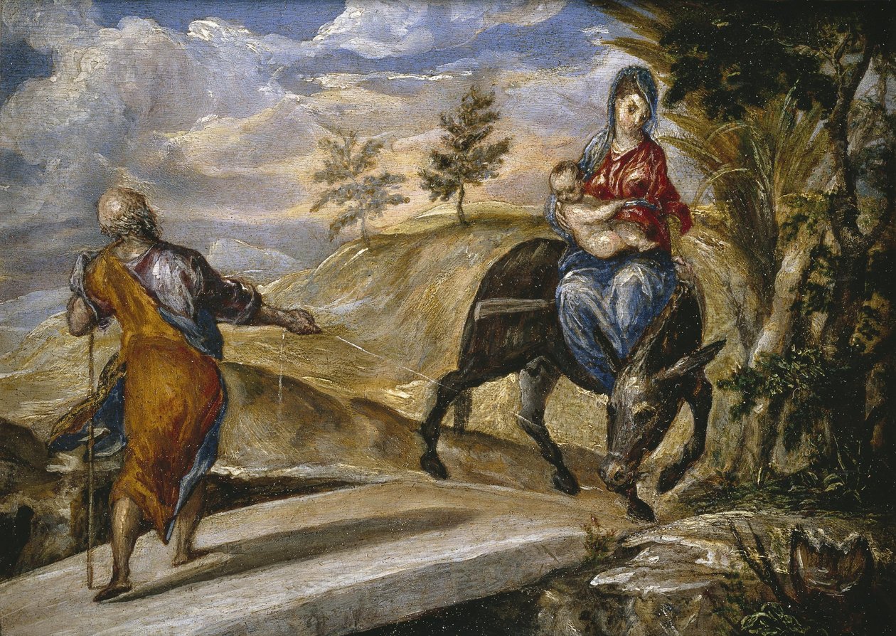 De vlucht naar Egypte door El Greco