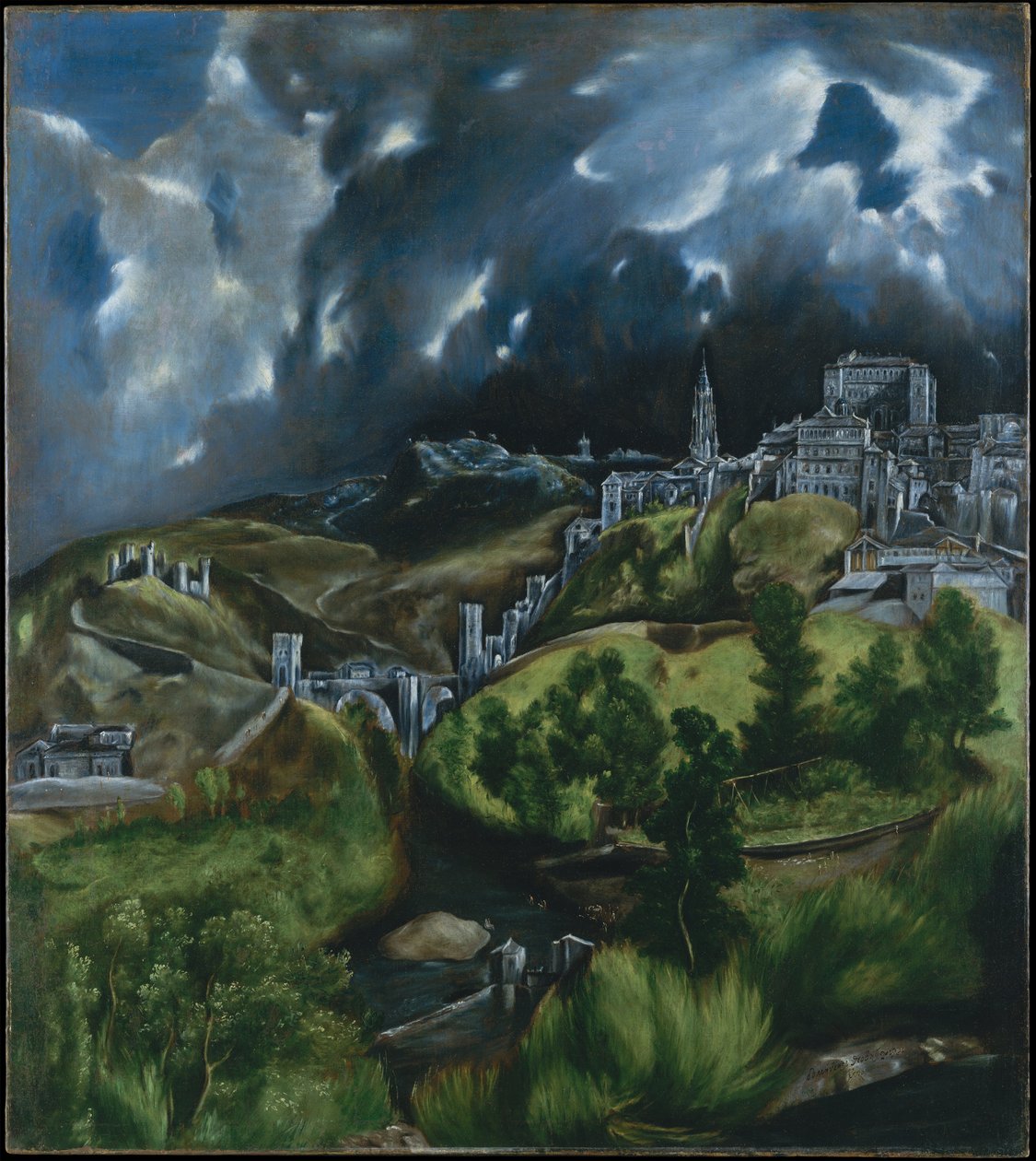 Uitzicht op Toledo door El Greco