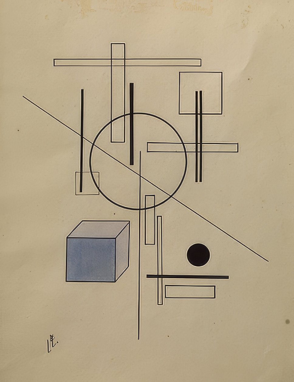 Compositie door Eliezer Markowich Lissitzky