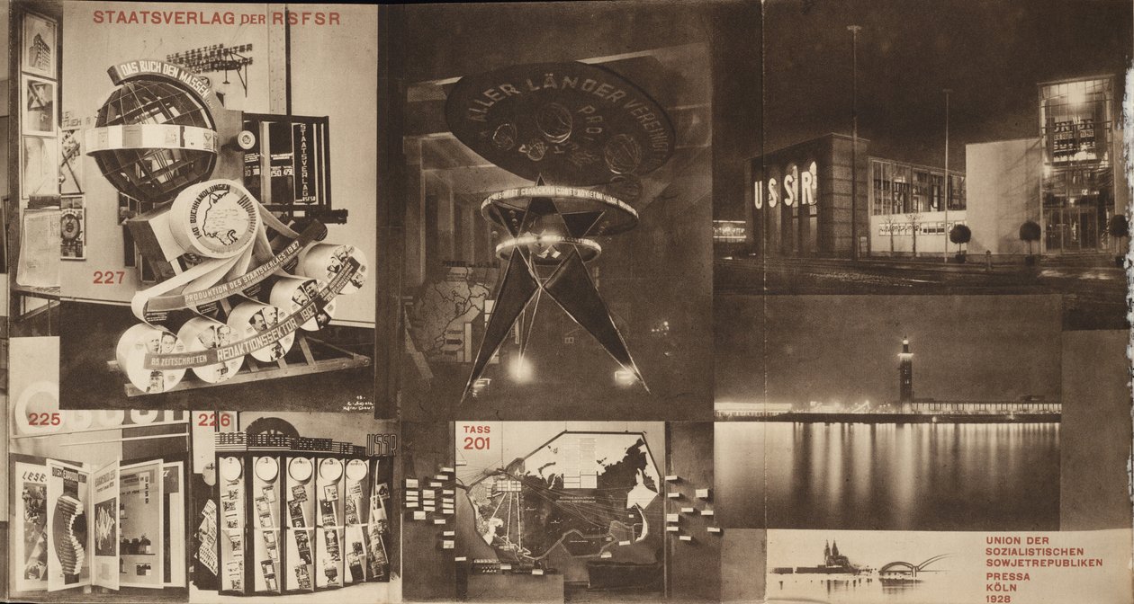 USSR. Catalogus van het Sovjet-paviljoen op de Internationale Pers Tentoonstelling, Keulen, 1928 door Eliezer Markowich Lissitzky