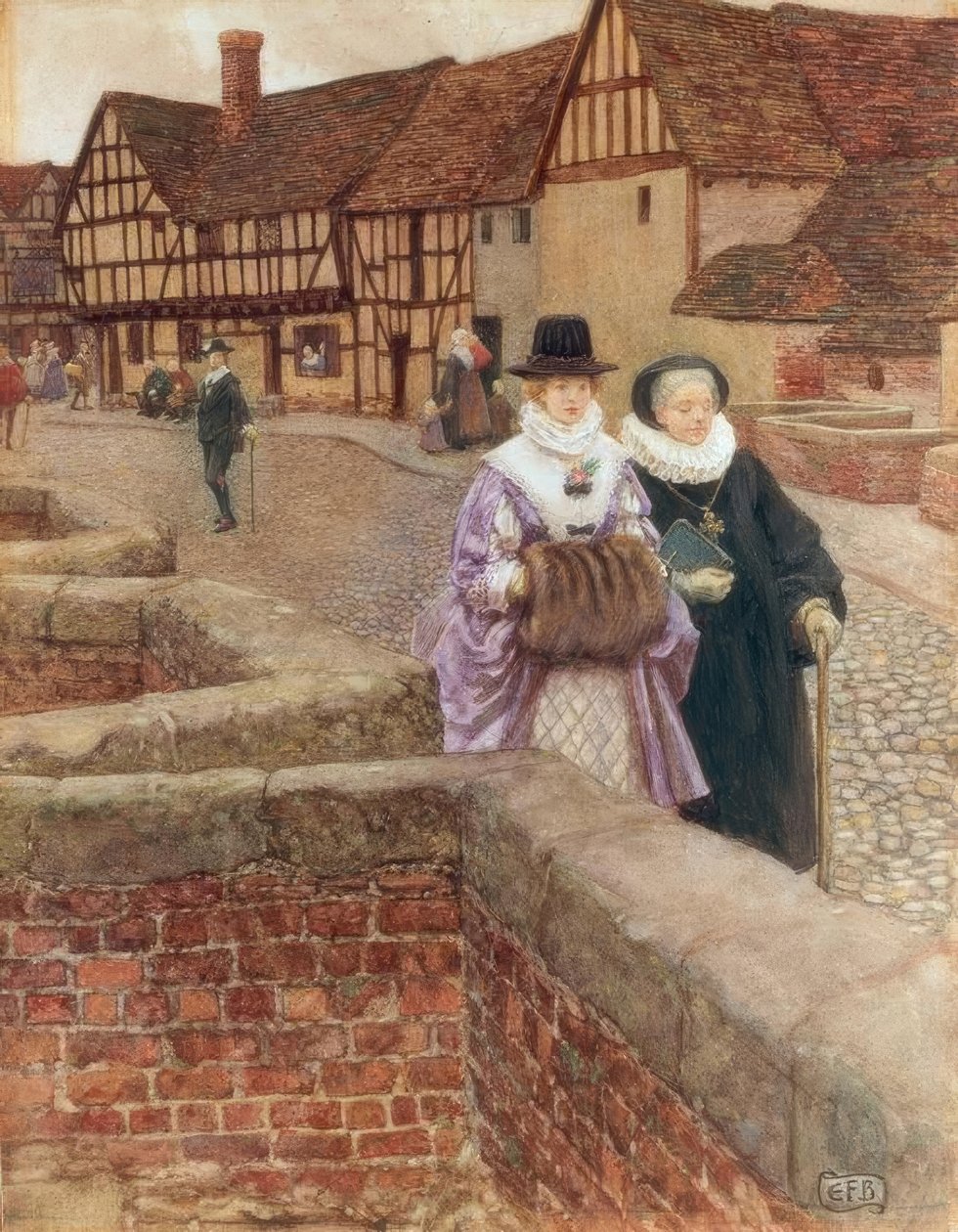Ik zag haar slechts voorbijgaan / En toch hou ik van haar tot ik sterf door Eleanor Fortescue-Brickdale