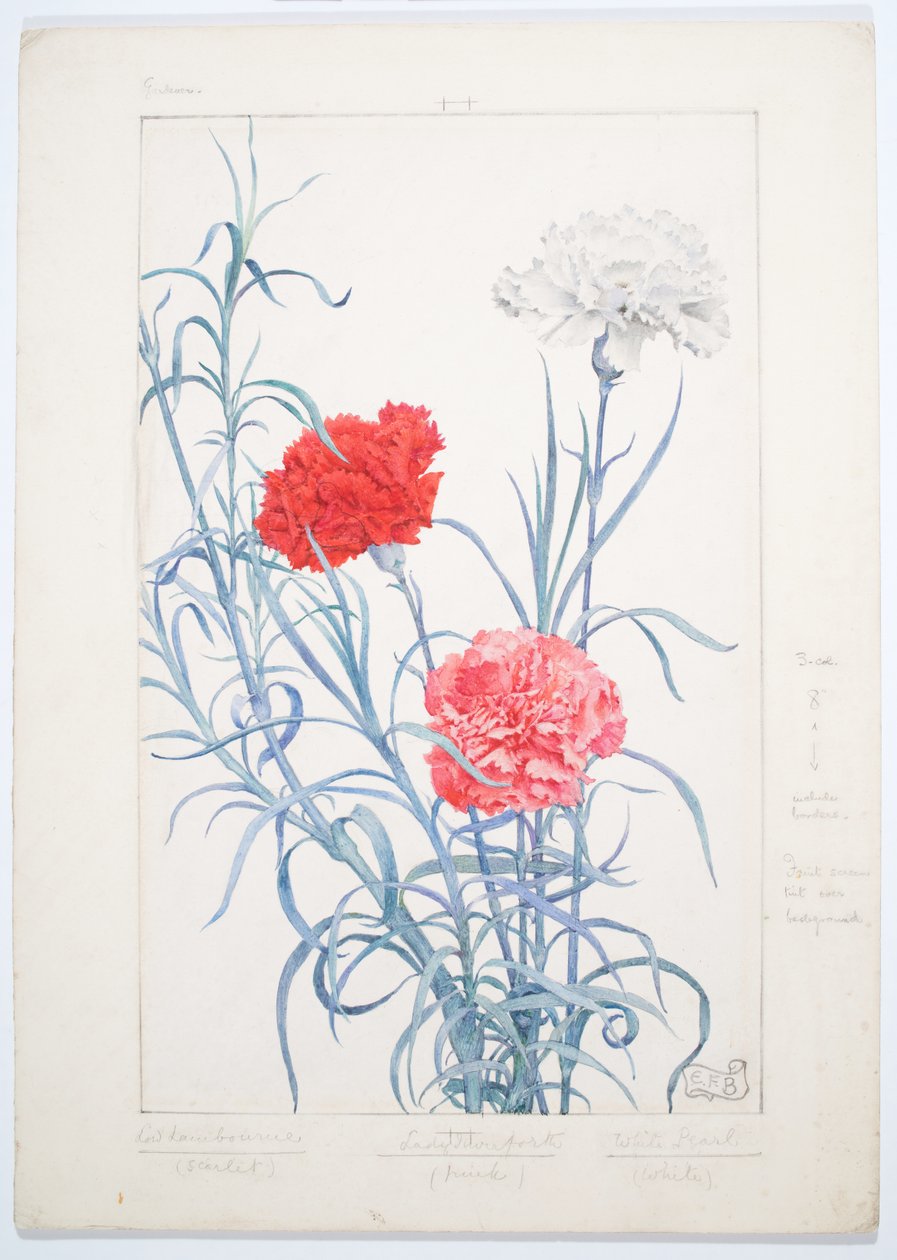 Anjers, ca. 1909 (Aquarel en grafiet op board) door Eleanor Fortescue-Brickdale