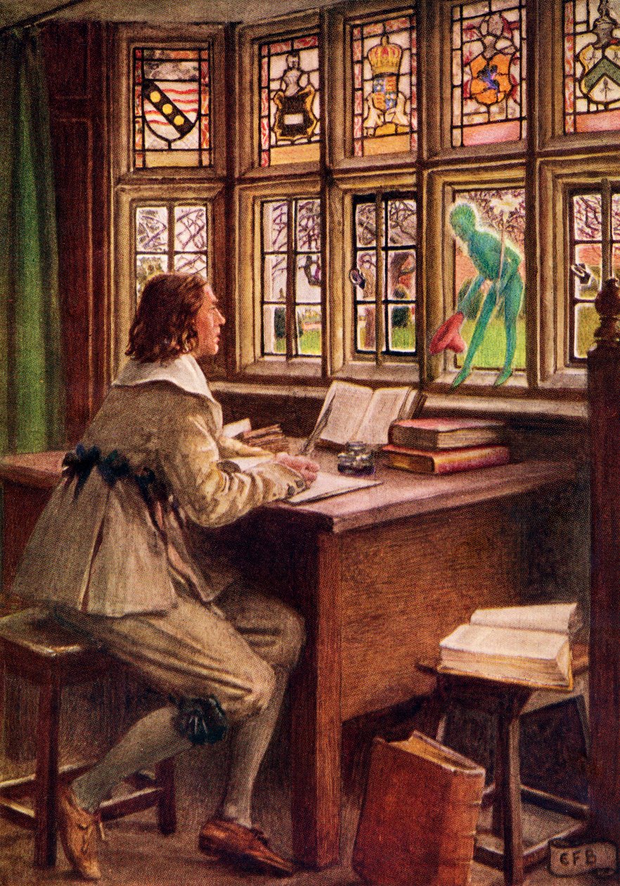 Illustratie voor het gedicht Madrigal door Shakespeare, uit het boek 