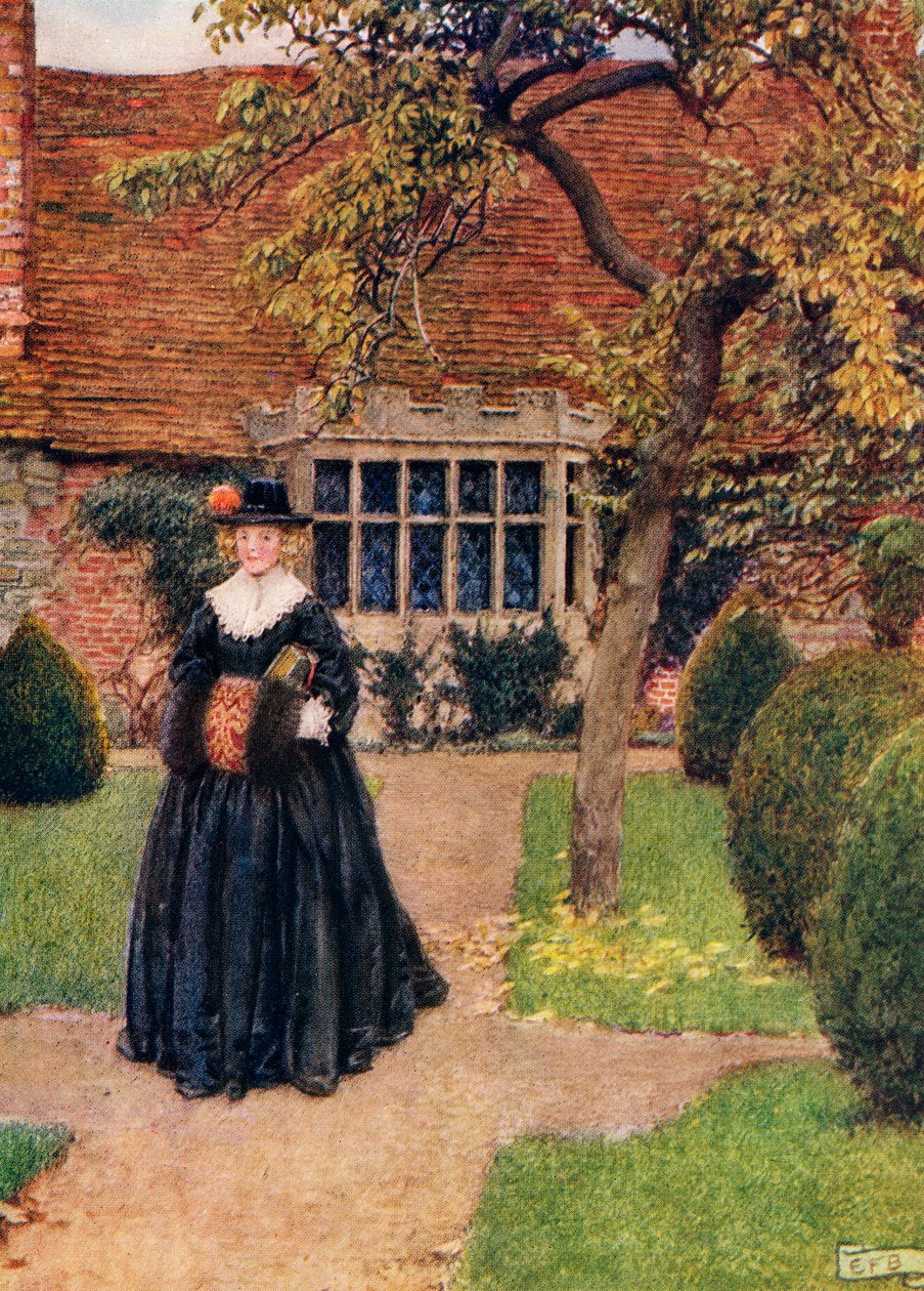 Illustratie voor het gedicht The Poetry of Dress door Herrick, uit het boek 
